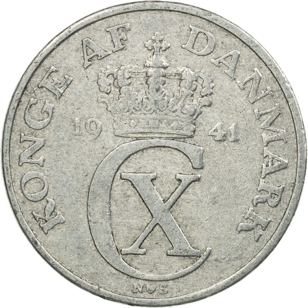Denmark | 2 Ore Coin | Monogram | Km:833 | 1941