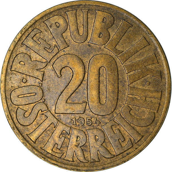 Austria | 20 Groschen Coin | KM2877 | 1950 - 1954