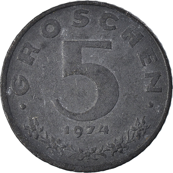 Austria 5 Groschen Coin | KM2875 | 1948 - 1994