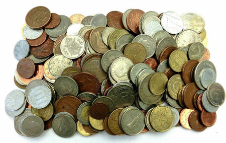 Huge Mixed Bulk Lot of 100 Assorted World Currency | Foreign Coins | Mostly 20th Century