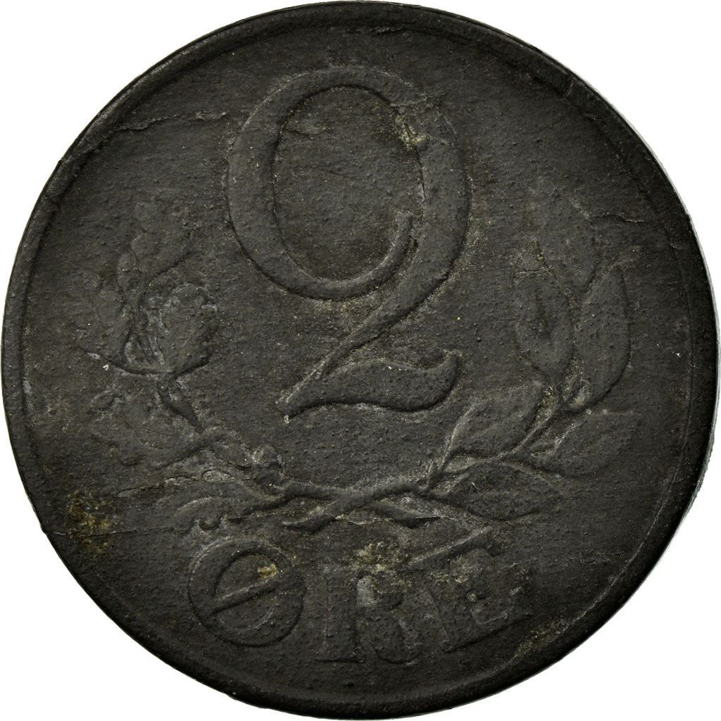 Denmark | 2 Ore Coin | Monogram | Km:833A | 1942 - 1947