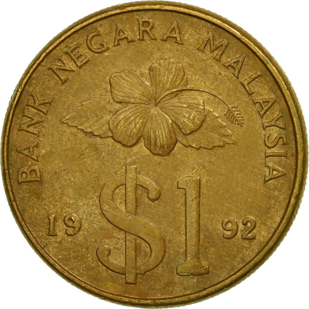 Malaysia | 1 Ringgit Coin | Kris | Km:54 | 1989 - 1993