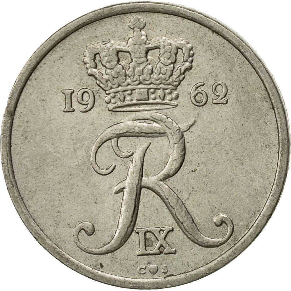 Denmark | 10 Ore Coin | Monogram | Km:849 | 1960 - 1972