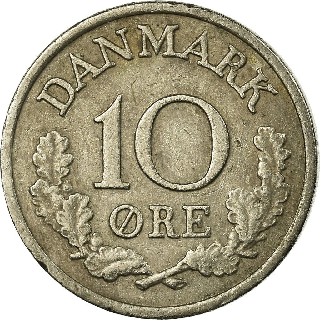 Denmark | 10 Ore Coin | Monogram | Km:849 | 1960 - 1972