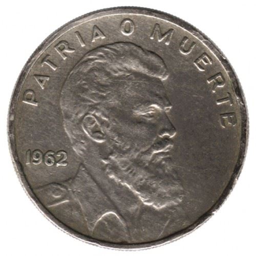 40 Centavos Coin | Camilo Cienfuegos Gorriarán | Km:32 | 1962