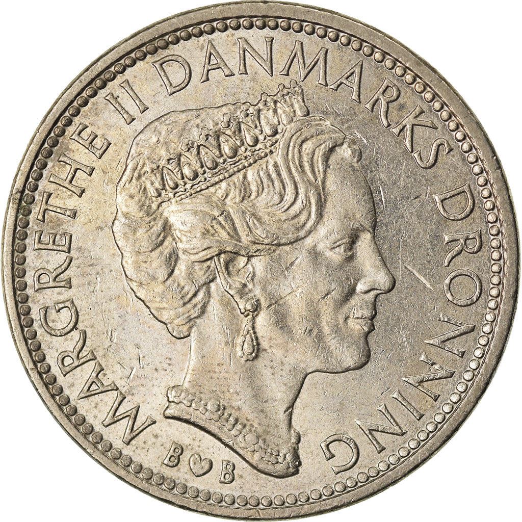 Denmark | 10 Kroner Coin | Margrethe II | Km:864 | 1979 - 1988