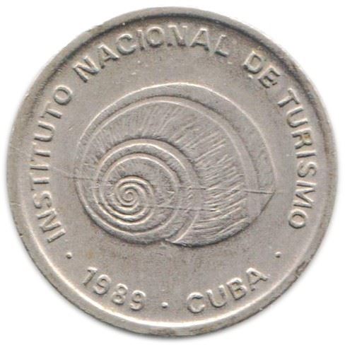 5 Centavos Coin | INTUR | Non-magnetic | Km:412.3 | 1989