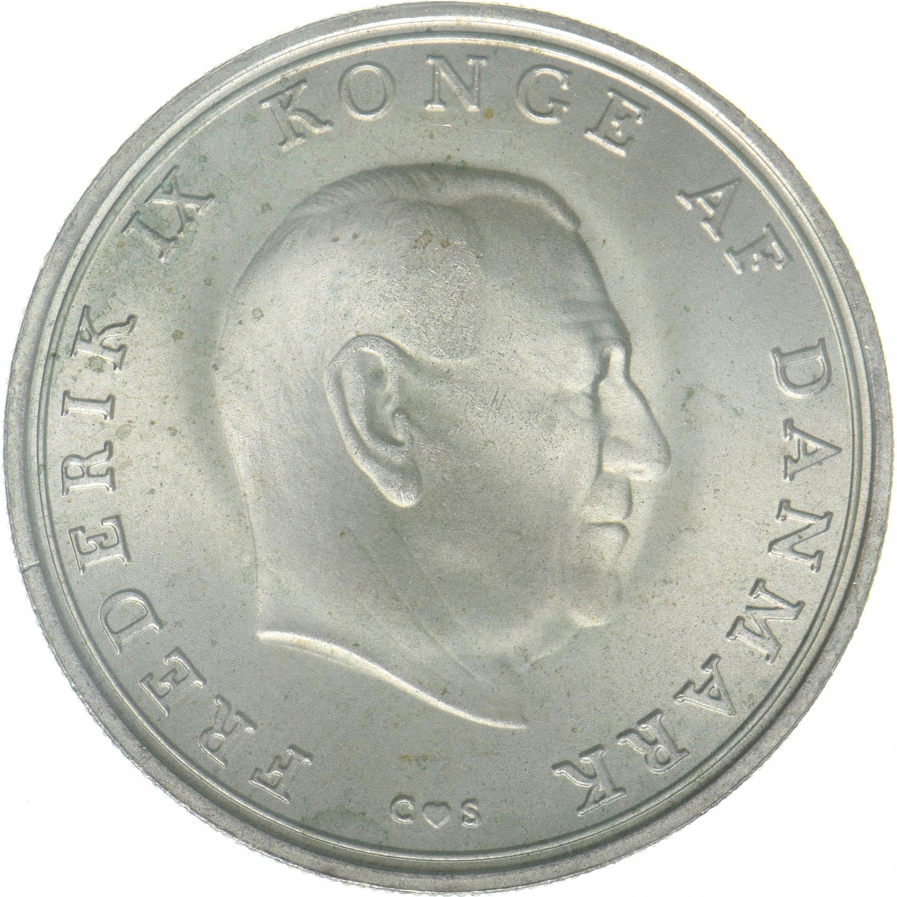 Denmark | 10 Kroner Coin | Silver | Wedding of Princess Benedikte | KM:857 | 1968