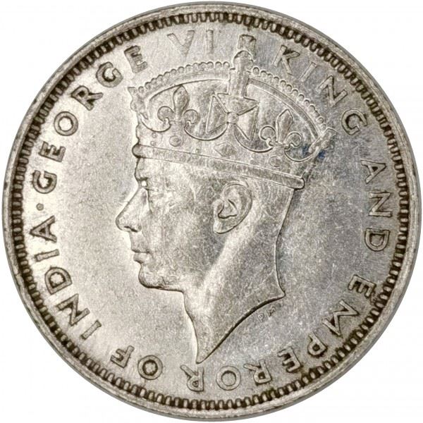 Hong Kong | 10 Cents Coin | George VI | Km:23 | 1938 - 1939