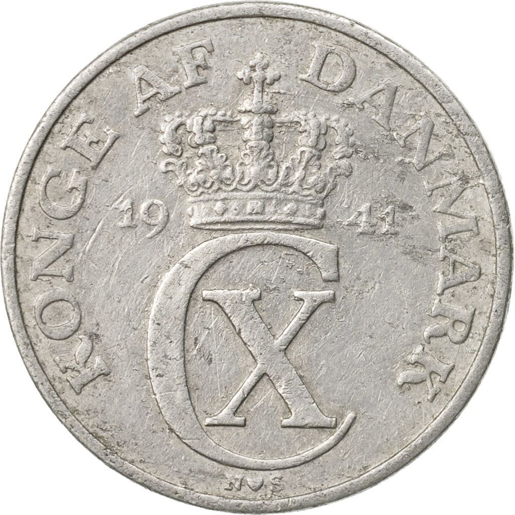 Denmark | 2 Ore Coin | Monogram | Km:833 | 1941