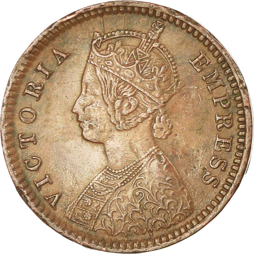 India - British | 1/12 Anna Coin | Queen Victoria | Km:483 | 1877 - 1901