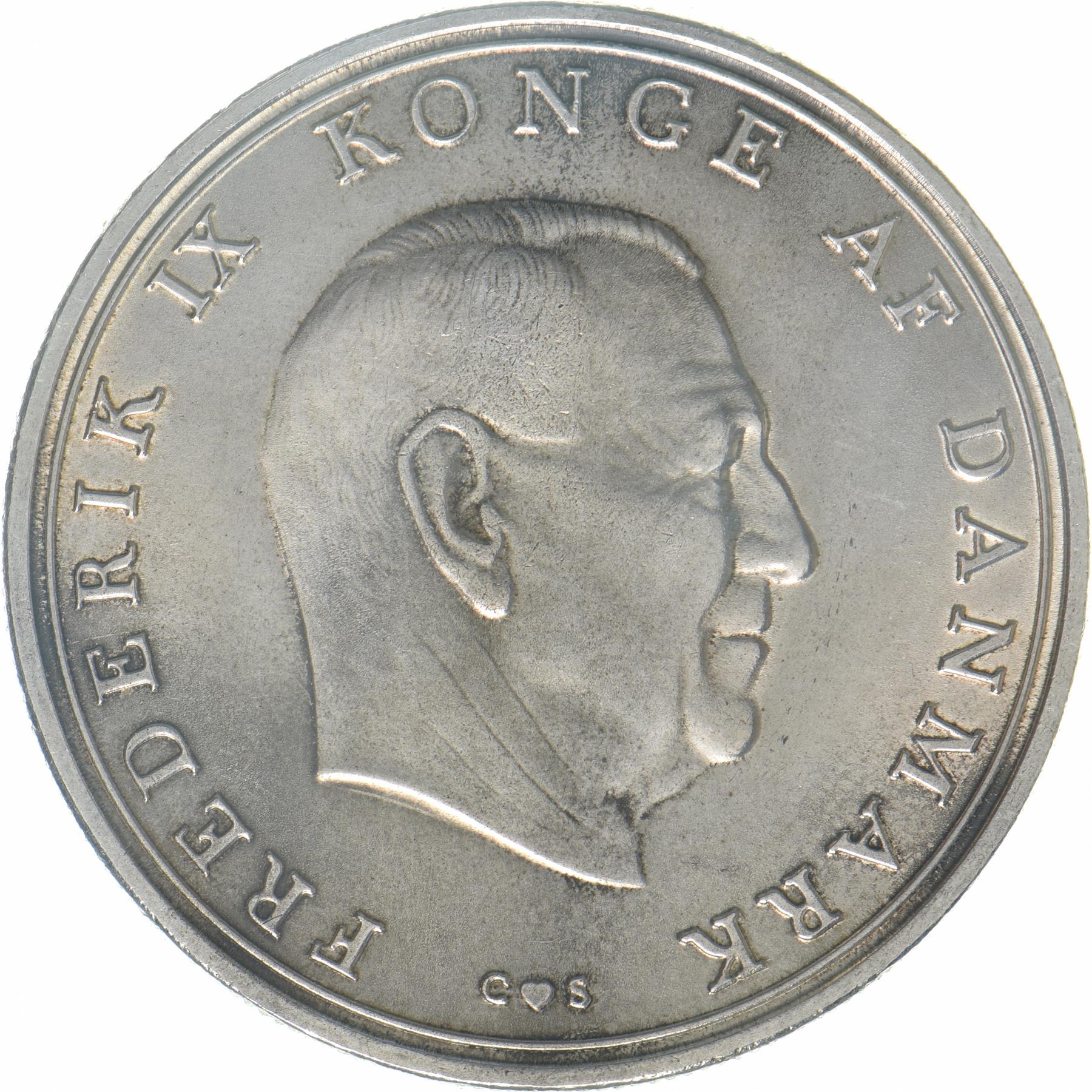 Denmark | 10 Kroner Coin | Silver | Wedding of Princess Benedikte | KM:857 | 1968