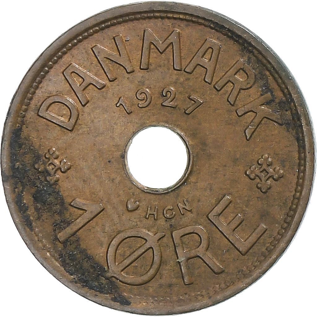 Denmark | 1 Ore Coin | Monogram | Km:826 | 1926 - 1940