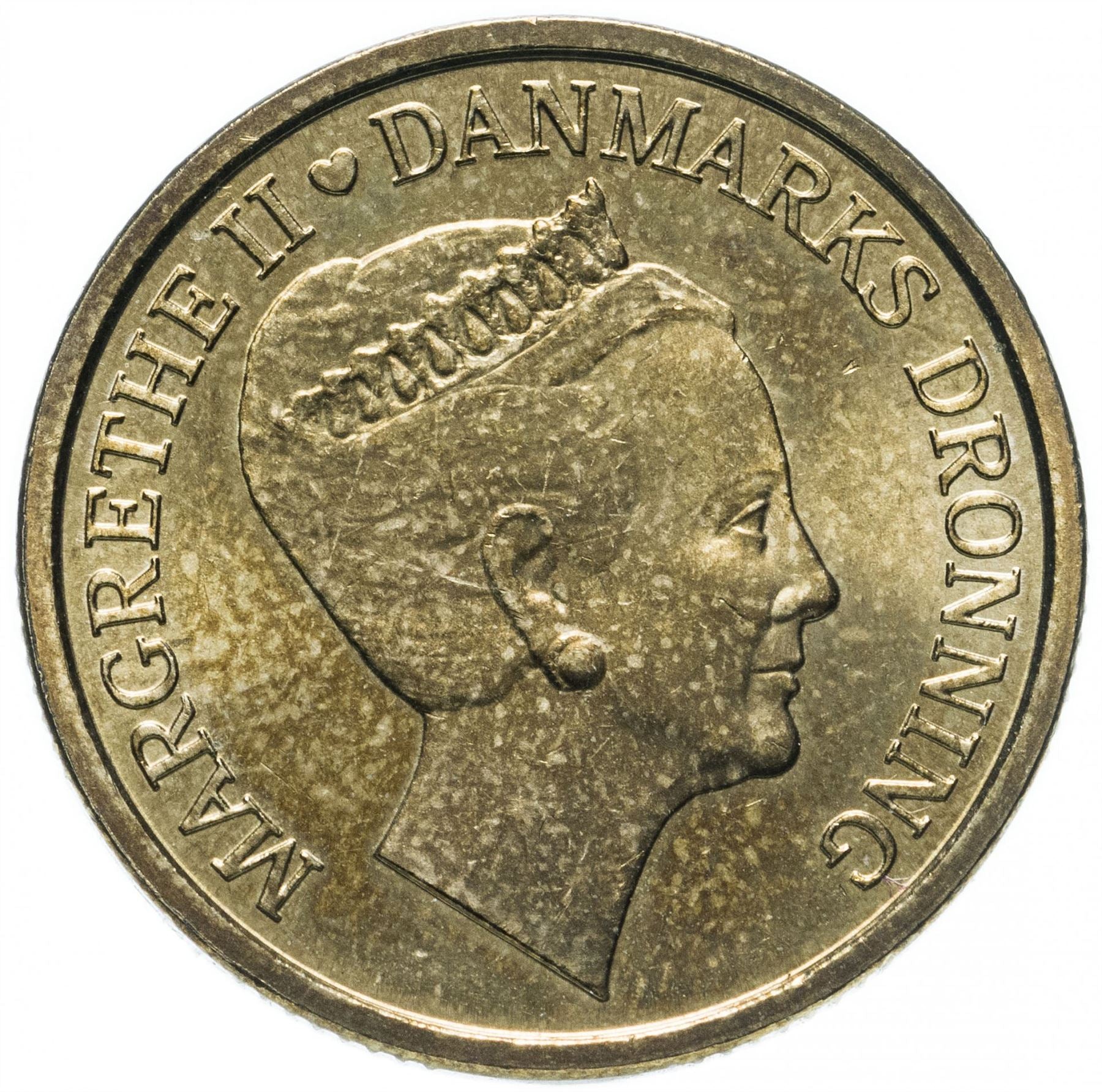 Denmark | 20 Kroner Coin | Margrethe II | KM:937 | 2010