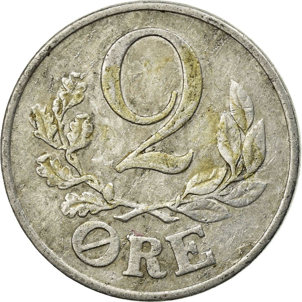 Denmark | 2 Ore Coin | Monogram | Km:833 | 1941