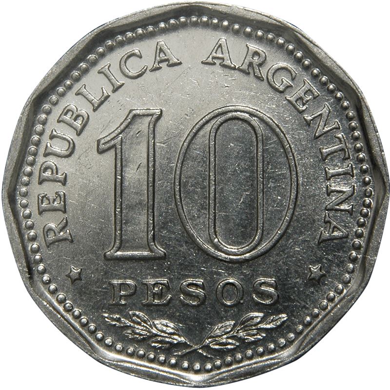 Argentina 10 Pesos Coin | Independence Declaration | Casa de Tucuman | KM62 | 1966