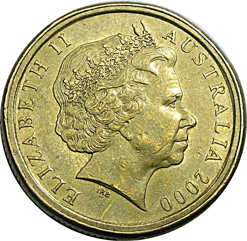 Australia Coin | 1 Dollar | Elizabeth II | Kangaroos | KM489 | 2000