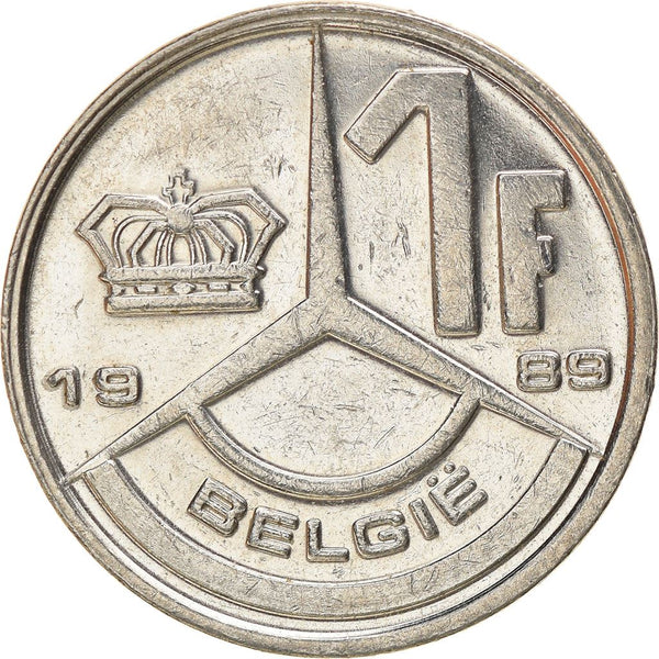 Belgian Coin 1 Franc - Baudouin I België | Star | KM171 | 1989 - 1993