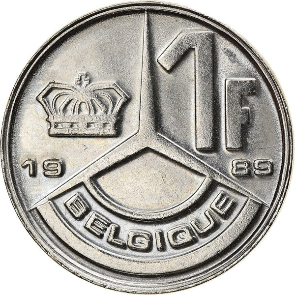 Belgian Coin 1 Franc - Baudouin I Belgique | Star | KM170 | 1989 - 1993