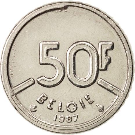 Belgian Coin 50 Francs - Baudouin I België | Angel | Privy | Scale | KM169 | 1987 - 1993