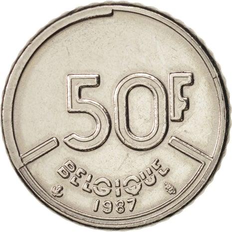 Belgian Coin 50 Francs - Baudouin I Belgique | Angel | Scales | KM168 | 1987 - 1993