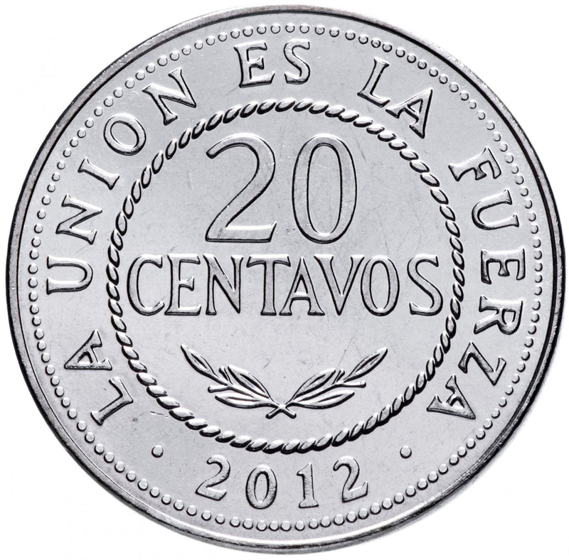 Bolivia 20 Centavos | KM215 | 2010 - 2016