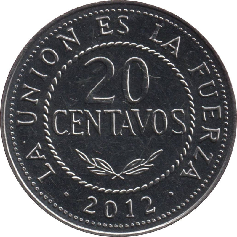 Bolivia 20 Centavos | KM215 | 2010 - 2016