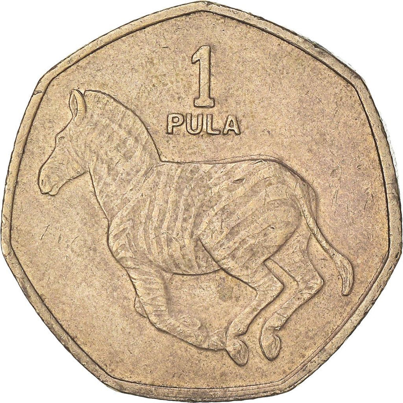 Botswana 1 Pula Coin | Zebra | KM24 | 1991 - 2007