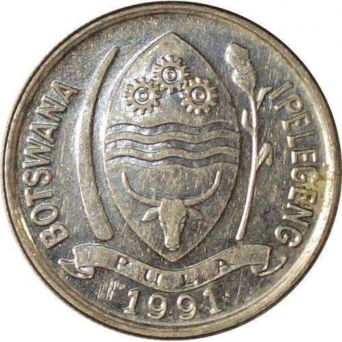 Botswana 10 Thebe Coin | Gemsbok | KM5a | 1991