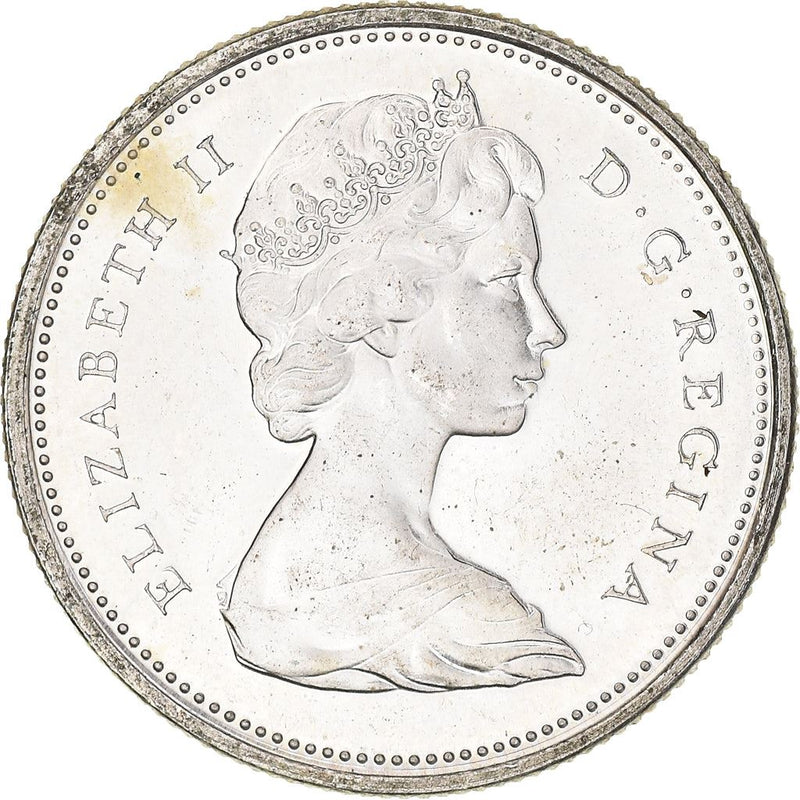 Canada 25 Cents Coin | Queen Elizabeth II | Reindeer | KM62 | 1965 - 1966