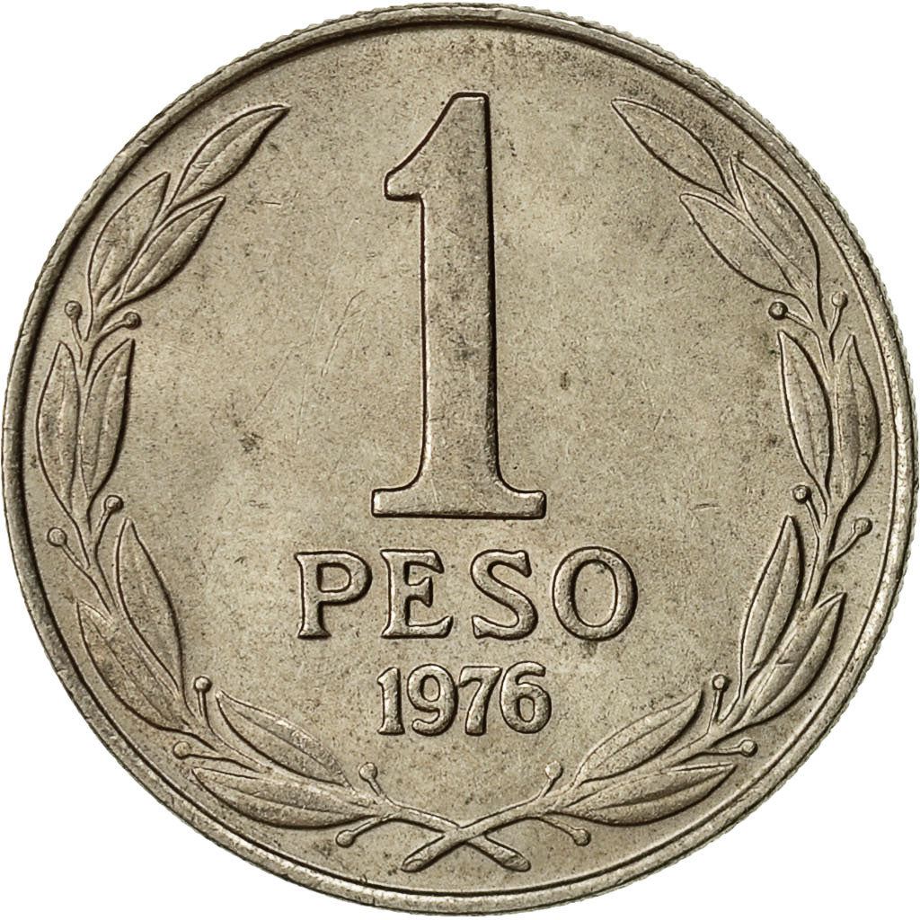 Chile | 1 Peso Coin | Bernardo O'Higgins| KM208 | 1976 - 1977