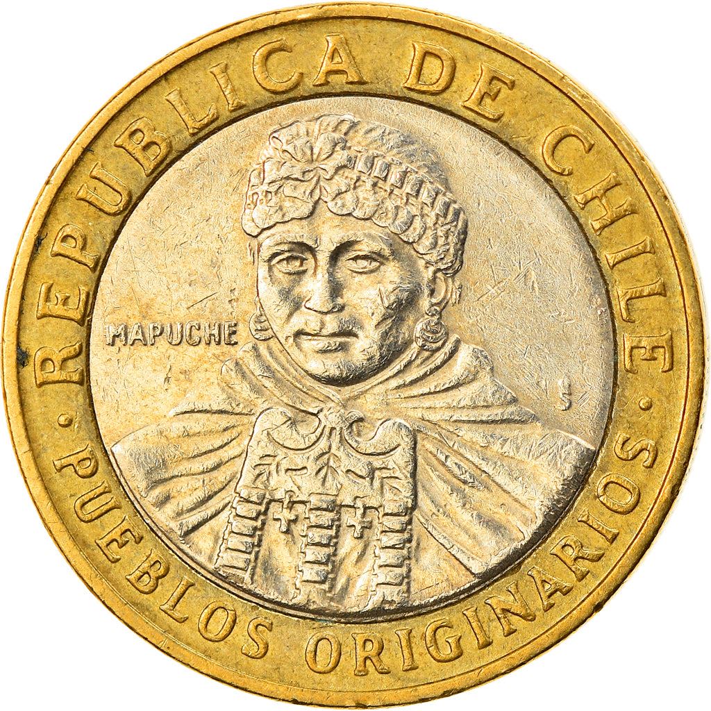 Chile 100 Pesos | 100 Coins | Mapuche Indian Woman | KM236 | 2001 - 2021