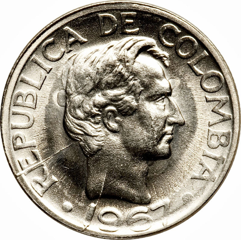 Colombia | 20 Centavos Coin | General Santander | 1967 - 1969