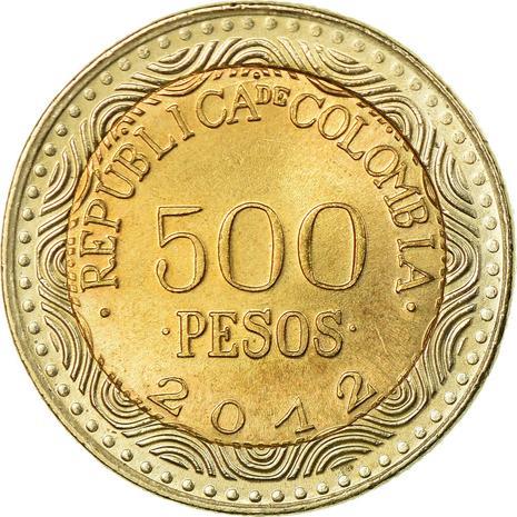 Colombia 500 Pesos | Glass frog - Hyalinobatrachium pellucidum Coin | 2012 - 2021