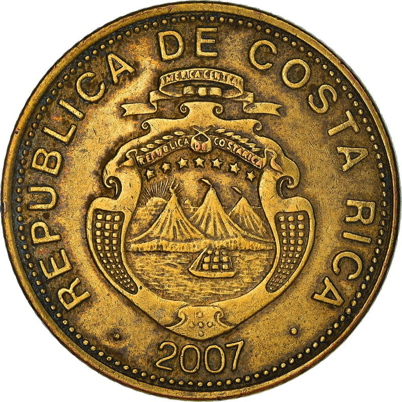 Costa Rica Coin | 100 Colones | Stars | Volcno | Ship | Sun | KM240a | 2006 - 2017
