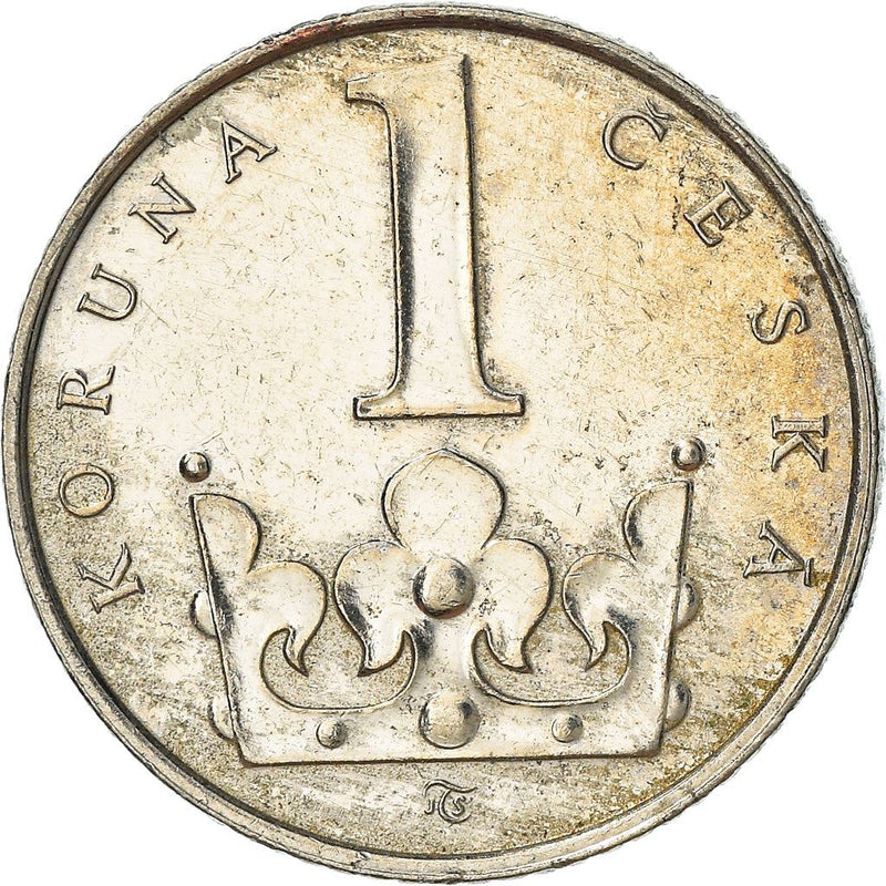 Czech Republic Coin Czech 1 Koruna | Lion | Saint Wenceslas crown | KM7 | 1993 - 2021