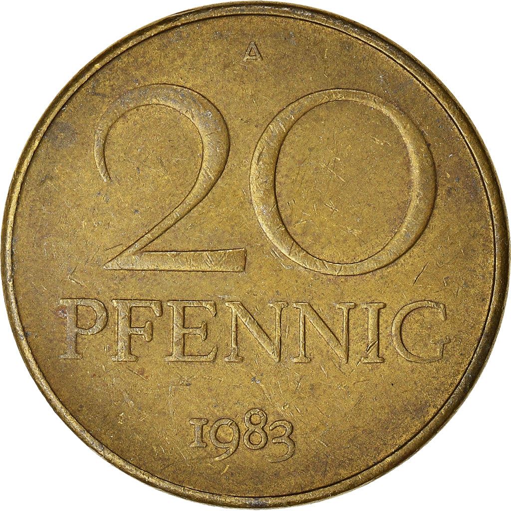 East German 20 Pfennig | Deutsche Demokratische Republik | KM11 | 1969 - 1990