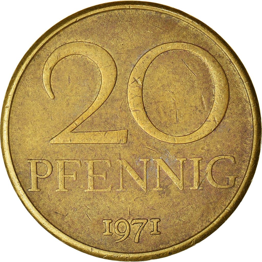 East German 20 Pfennig | Deutsche Demokratische Republik | KM11 | 1969 - 1990