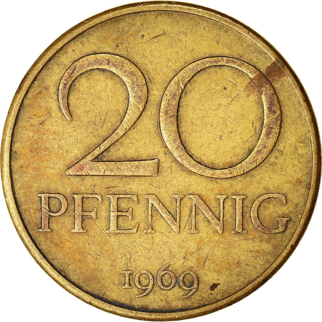 East German 20 Pfennig | Deutsche Demokratische Republik | KM11 | 1969 - 1990