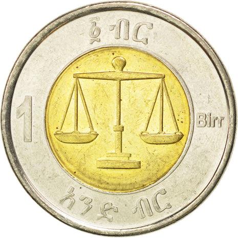 Ethiopia Coin | 1 Birr | Weighing Scale | Lion | KM78 | 2010 - 2016