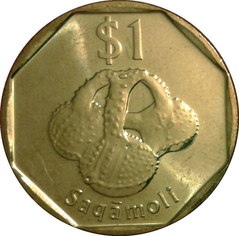 Fiji | 1 Dollar Coin | Banded Iguana | Saqamoli | KM336 | 2012 - 2017