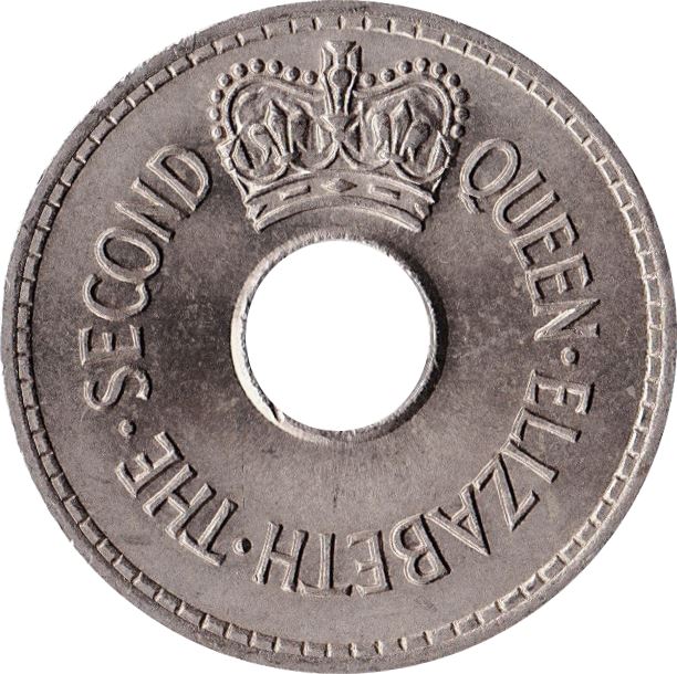 Fiji | 1 Penny Coin | Elizabeth II | KM21 | 1954 - 1968