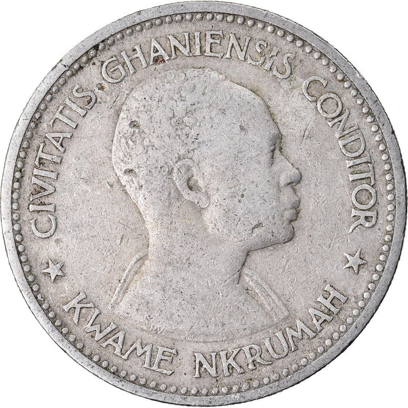 Ghana 2 Shillings Coin | Elizabeth II | Kwame Nkrumah | KM6 | 1958
