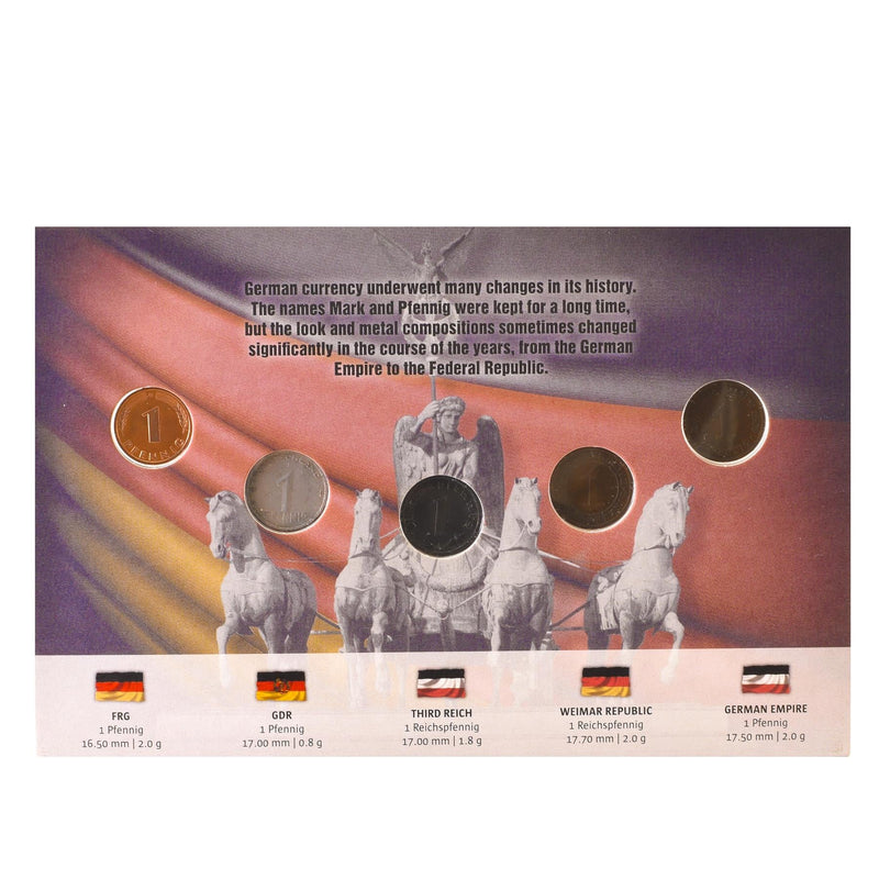 History of the German Coins | German Empire | Weimar Republic | Third Reich | GDR | FGR | 1924 - 2001