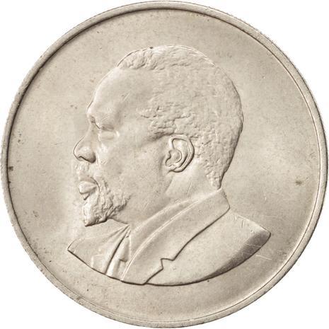 Kenya 1 Shilling | Jomo Kenyatta 1963 - 1978 Coin | KM5 | 1966 - 1968