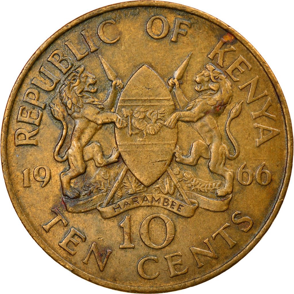 Kenya 10 Cents Coin | KM2 | 1966 - 1968