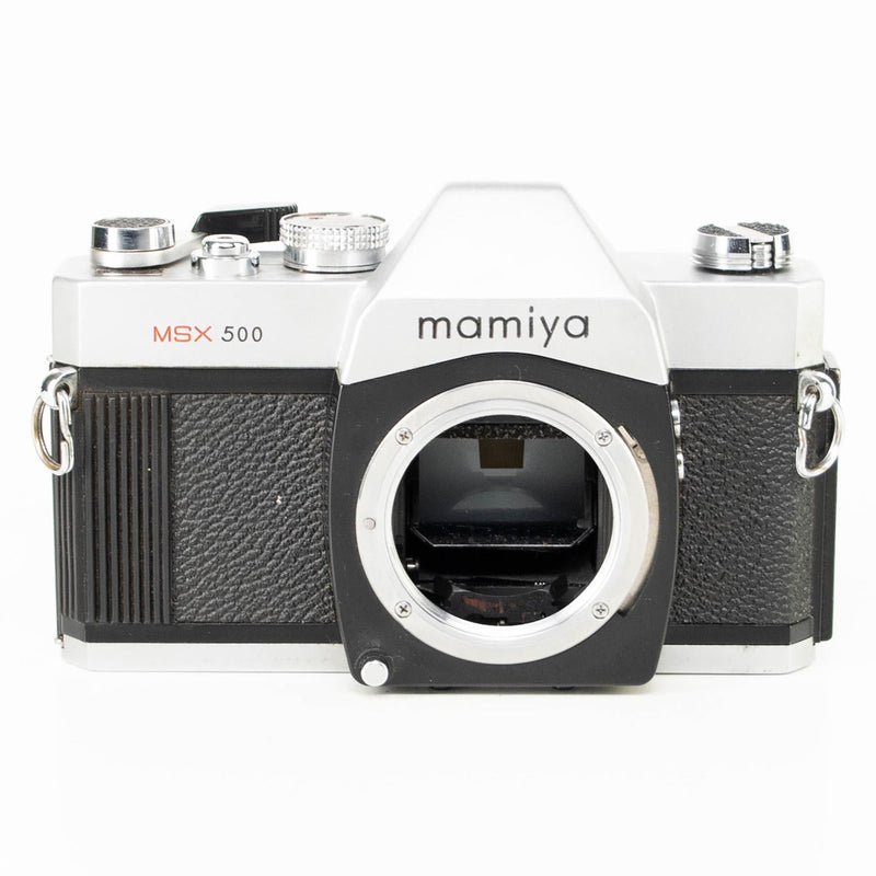 Mamiya MSX500 Camera | sekor SX 50mm f2 lens | M42 | White | Japan | 1974 - 1978