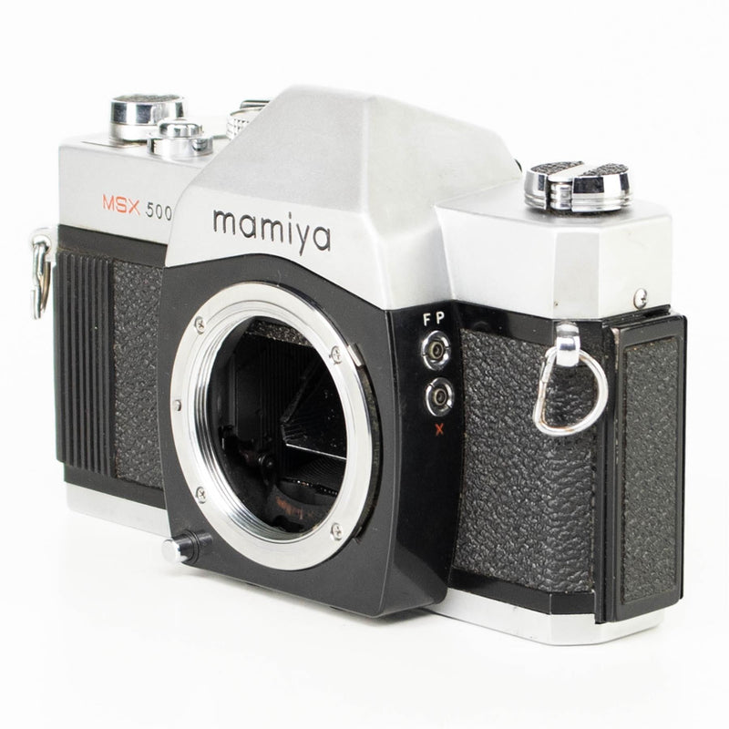 Mamiya MSX500 Camera | sekor SX 50mm f2 lens | M42 | White | Japan | 1974 - 1978