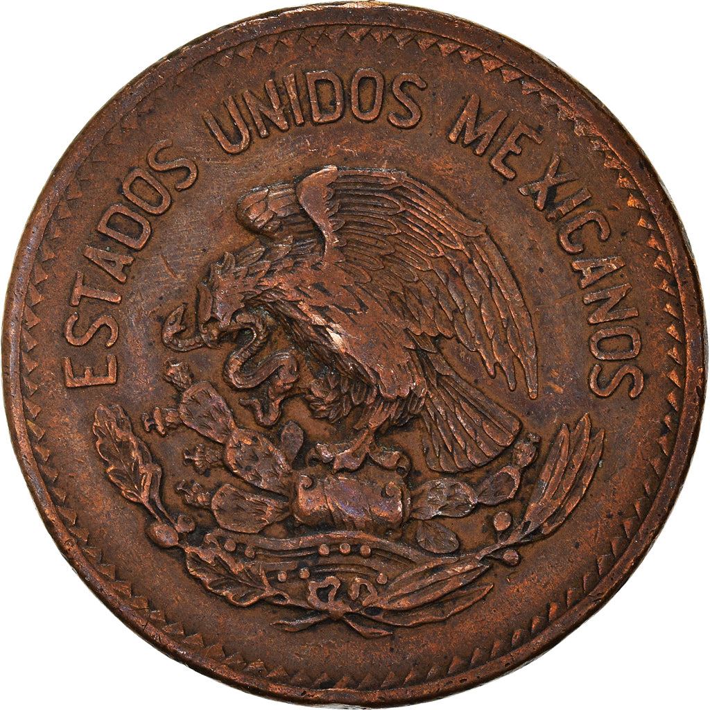 Mexico 20 Centavos | Liberty cap | Pyramid | Teotihuacán Coin | KM439 | 1943 - 1955