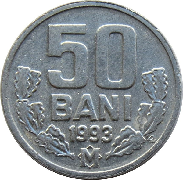Moldova 50 Bani Coin | Eagle | KM4 | 1993